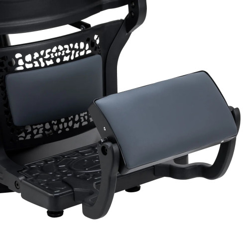 kappersstoel grafiet grijs zonder knoppen