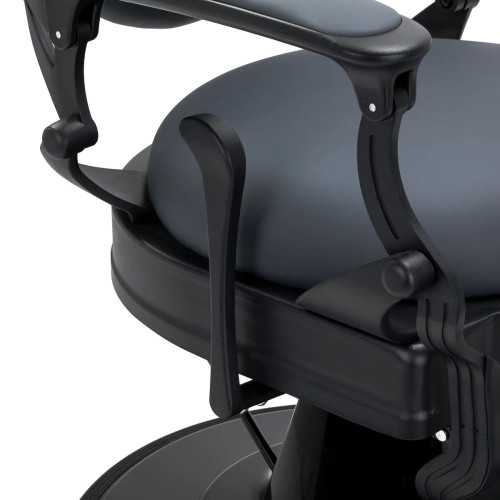 kappersstoel grafiet grijs zonder knoppen