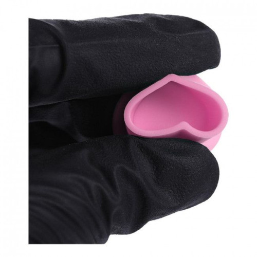 Hartvormige Siliconen Inkt Cups - Roze - Verpakking van 100st