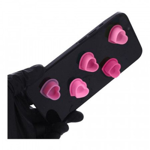 Hartvormige Siliconen Inkt Cups - Roze - Verpakking van 100st