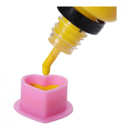 Hartvormige Siliconen Inkt Cups - Roze - Verpakking van 100st