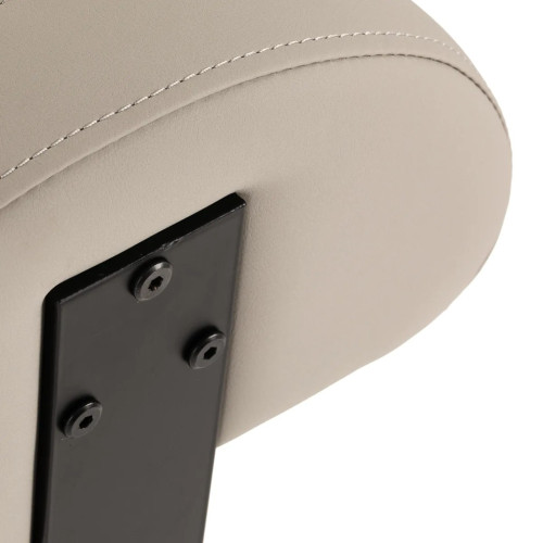 kapperskruk  grijsbeige met rugleuning