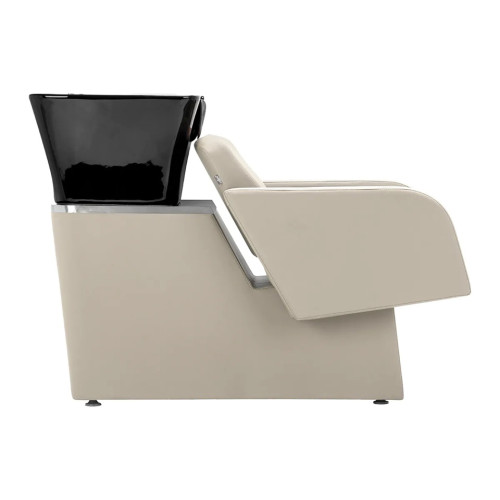 Grijsbeige kapperswasplaats