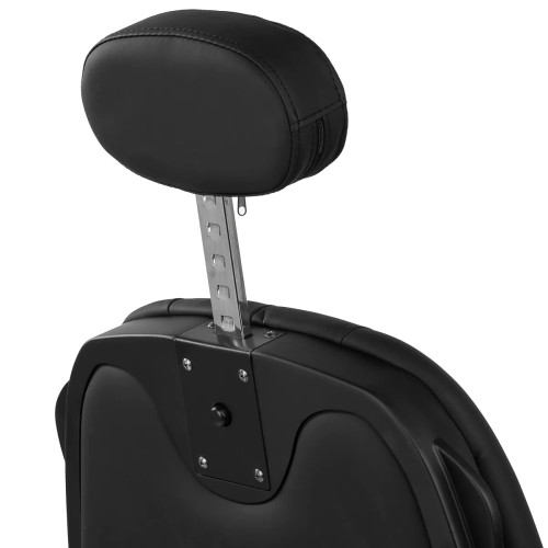 Zwarte kappersstoel met zwart frame