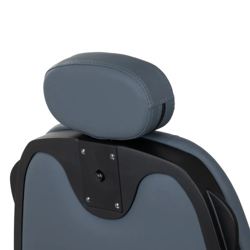 kappersstoel grafiet grijs met zwart frame