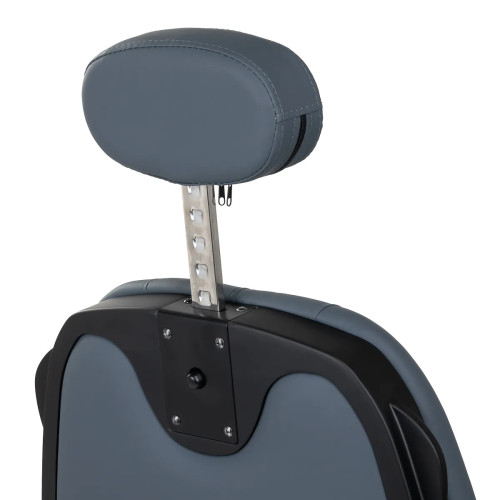 kappersstoel grafiet grijs met zwart frame