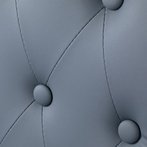 kappersstoel grafiet grijs met zwart frame