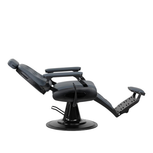 kappersstoel grafiet grijs met zwart frame