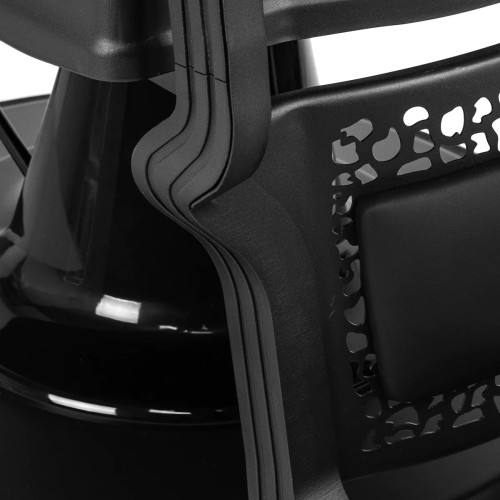 kappersstoel zwart zonder knoppen