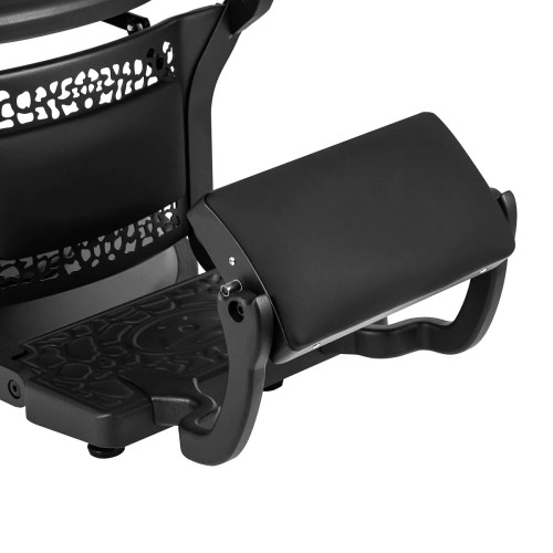 kappersstoel zwart zonder knoppen