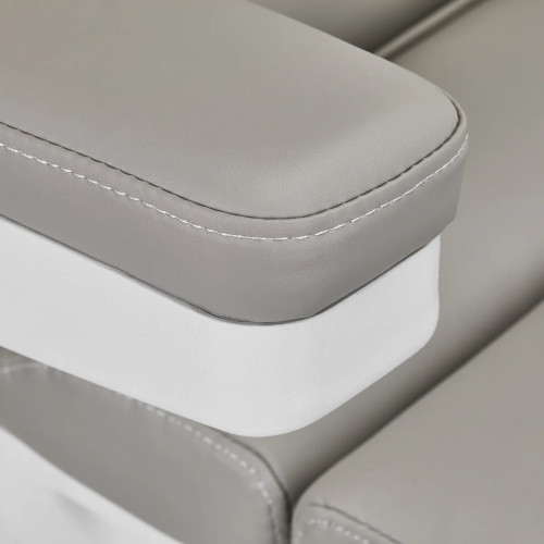 Elektrische cosmetische stoel lichtgrijs