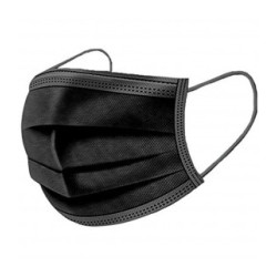 3-laags mondmaskers zwart