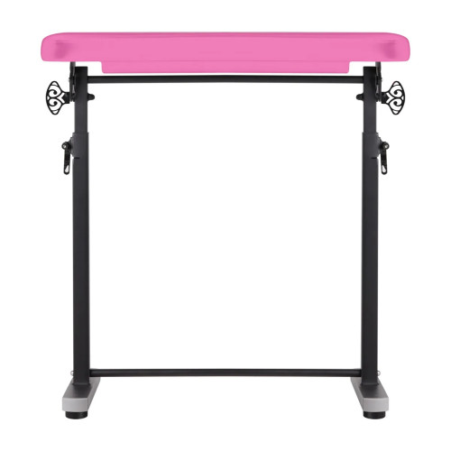 Pro Ink Professionele Tattoo Armsteun Roze  In Hoogte Verstelbaar 68 tm 111 cm en Kantelbaar 