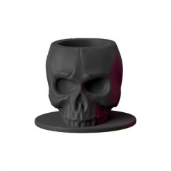 Schedelvormige Siliconen Inkt Cups Zwart Verpakking van 200st