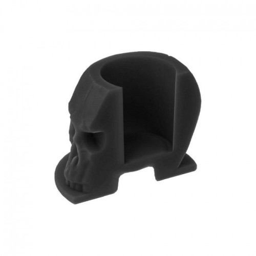 Schedelvormige Siliconen Inkt Cups Zwart Verpakking van 200st