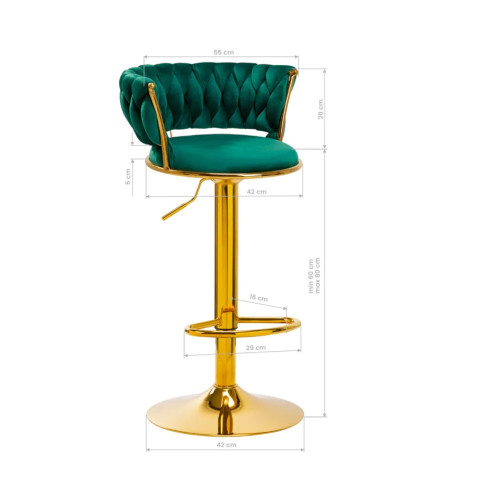 Beauty bar stoel groen