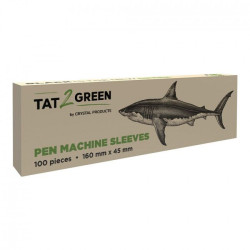 Tat2Green Pen Machine Hoezen Zwart 160 x 45 mm 100st