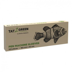 Tat2Green Pen Machine Hoezen Zwart 160 x 55 mm 100 st