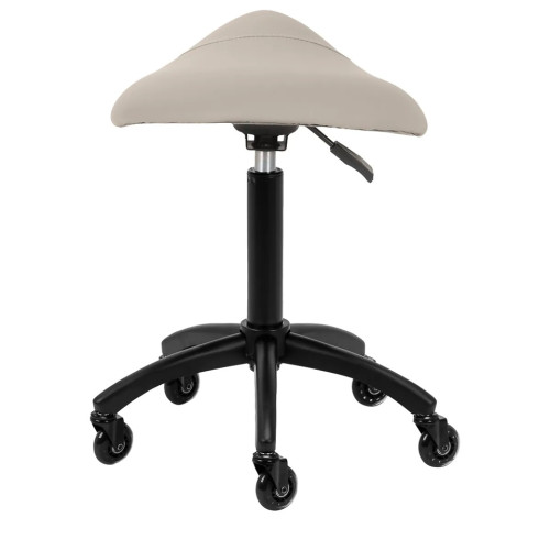 Grijsbeige kapperskruk