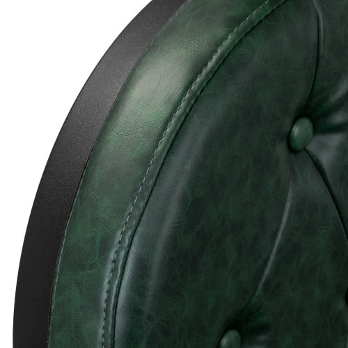 kappersstoel groen met zwart frame