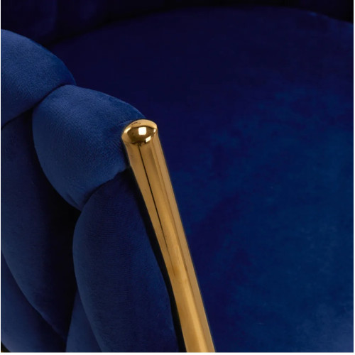 Beauty vaste stoel blauw   